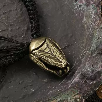 Винтажный ручной работы брелок с медной головой змеи, кулон в виде ретро-латуни, брелок с пряжкой в виде змеи, аксессуары для ремня