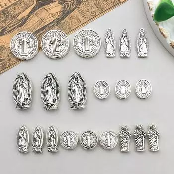 Винтажный серебряный сплав браслет подвеска для самостоятельного изготовления ювелирных изделий