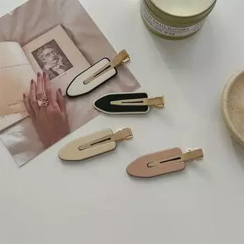 Винтажный шик, бесшовная заколка для волос «утконос» для боковой челки — коллекция трендсеттеров 2021 года