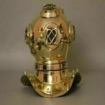 Винтажный шлем для мини-дайверов ВМС США с латунной отделкой Шлем для дайвинга