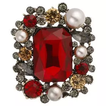 Винтажный сплав жемчуг стразы роскошь мода атмосфера брошь одежда аксессуары корсаж брошь