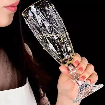 Винтажный стеклянный бокал для шампанского, бокалы для шампанского, бокал для вина, бокал для виски, бокал для шампанского, бокалы для напитков, кружки для спиртных напитков 170ml