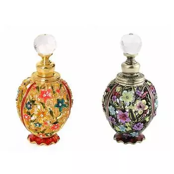 Винтажный стеклянный пустой флакон духов многоразового использования дорожные косметические контейнеры дорожные принадлежности золотой