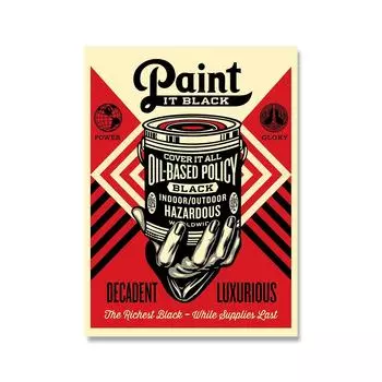 Винтажный стиль печати создают искусство, а не войну холст постер ретро настенные художественные картины домашний декор для гостиной спальни без рамки 21*30cm No Frame