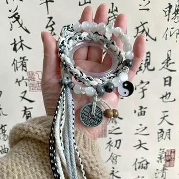 Винтажный стиль, тибетский браслет, ювелирные изделия, изысканный тибетский браслет, ручное плетение, украшение для вечеринок