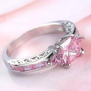 Винтажный стиль женщин черный золотой цвет фиолетовый кристалл CZ модные ретро кольца ювелирные изделия 6 чёрный