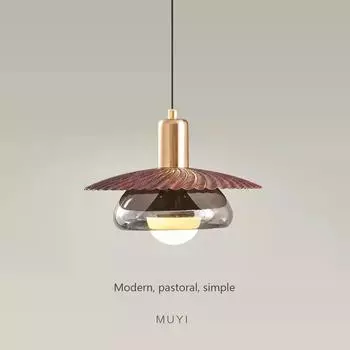 Винтажный светодиодный стеклянный подвесной светильник со стеклянным абажуром для спальни, гостиной, кухни, столовой, ресторана, домашнего декора, подвесные светильники Warm White