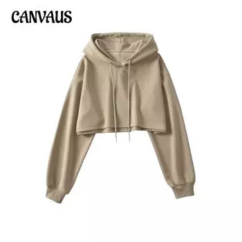 Винтажный свитер с капюшоном и завязками, длинный рукав, женская толстовка с капюшоном, уличный стиль, Spice Girls, ультракороткий топ для джазовых танцев с открытым пупком S белый