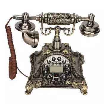 Винтажный телефон с кнопкой громкой связи, проводной, старомодный стационарный телефон для домашнего офиса, кафе US Plug