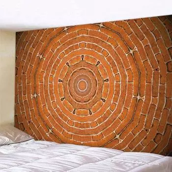 Винтажный текстура кирпичной стены, художественный гобелен в стиле хиппи, бохо, настенный коврик для йоги, пляжное полотенце, коврик для пикника, спальня, домашний декор 100X75CM