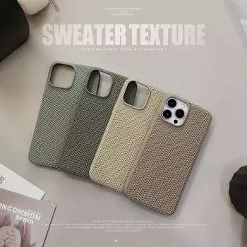 Винтажный тканый чехол для телефона с узором для iPhone 15 14 13 12 11 Pro Max Plus, однотонный противоударный бампер, мягкие силиконовые задние чехлы For iPhone11 Pro Max