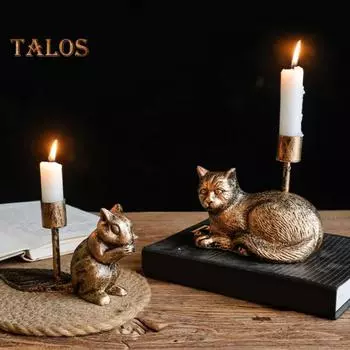 Винтажный железный подсвечник в виде фигурки животного, центральный элемент стола, конусный подсвечник для званых ужинов, семейных посиделок Bird