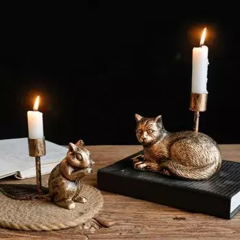 Винтажный железный подсвечник в виде животного, подсвечник в виде центральной части стола, конусный подсвечник Bird