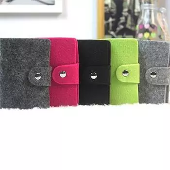 Винтажный женский и мужской ID-держатель на пуговицах для кредитных карт, кошелек-органайзер, подарок светло-серый