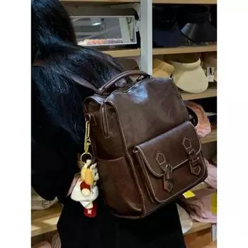 Винтажный женский модный рюкзак, повседневные корейские сумки через плечо, многофункциональные сумки в британском стиле, школьные сумки для студентов колледжей