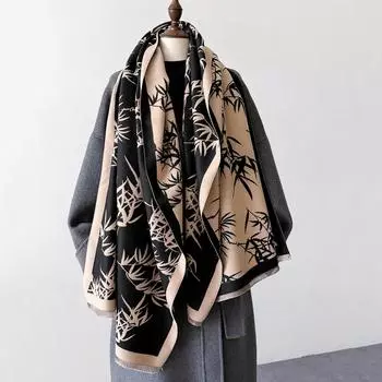 Винтажный Женский Новый Модный Шарф Принтованные Шали Кисточки Уличный Мусульманский Женский Пашмина Зимний Утепляющий Теплый Шарф Обмотка 66X186cm