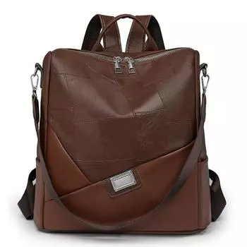 Винтажный женский рюкзак большой емкости, повседневный рюкзак для путешествий, повседневный рюкзак чёрный