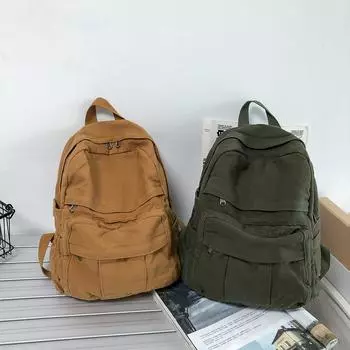 Винтажный женский рюкзак Kawaii Girls Travel Book Bags College Student School Bag Женские рюкзаки для ноутбуков Милый рюкзак Harajuku 34x32x13cm хаки