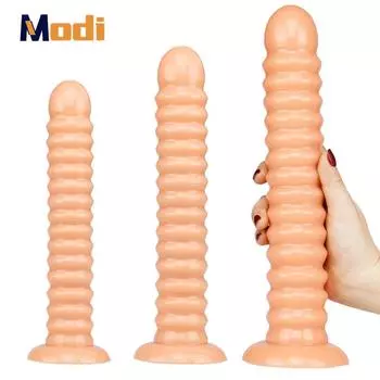 Винтовая резьба дилдо присоска мягкий член для женщин эротические анальные секс-игрушки клитор вагинальные мастурбаторы пенис S