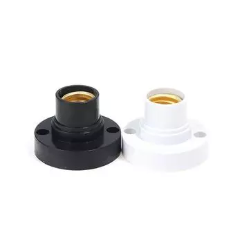 Винтовой цоколь лампы E14 Патрон лампы Цоколь Лампочки Адаптер патрона лампочки E14 белый