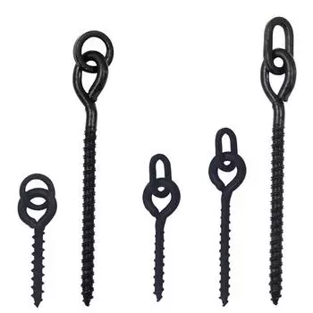 Винтовой колышек Boile с круглым/овальным кольцом Swivel D-Rig Chod Rig Terminal Tack - B