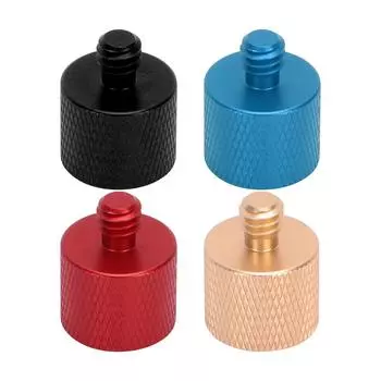 Винтовой переходник с внутренней резьбы 3/8 дюйма на наружную резьбу 1/4 дюйма для штатива-монопода для фотокамеры Red