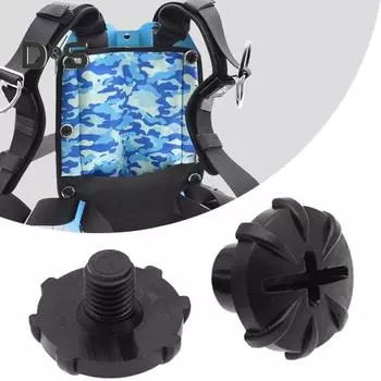 Винты для задней пластины Мягкая задняя пластина Крепежные болты Аксессуары для дайвинга для аквалангистов Дайвинг чёрный