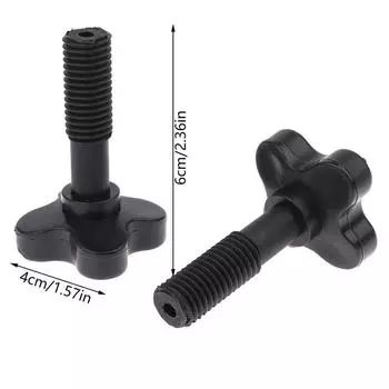 Винты фиксируют пластиковые винты, надежные и прочные черные пластиковые винты для вашего садового качели, навеса 4*6cm