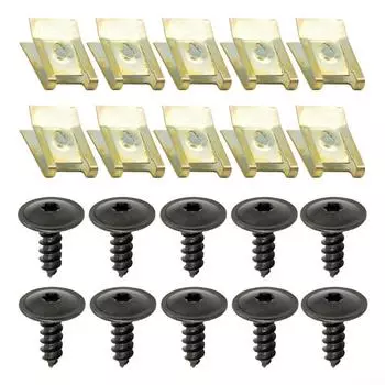 Винты и зажимы, 20 шт., застежка-липучка с болтовым креплением
