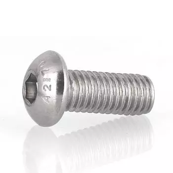 Винты из нержавеющей стали 304 с круглой головкой и шестигранным углублением под ключ M5*5