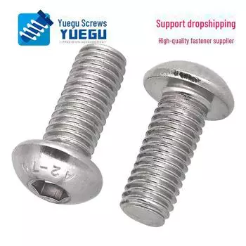 Винты с грибовидной головкой и шестигранным углублением под ключ из нержавеющей стали 304 (М5-М10) M5*5