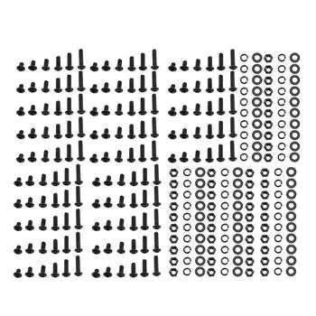 Винты с шестигранной головкой из черной легированной стали M3, болты и гайки, шайбы, ассортимент(Головка кнопки)