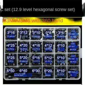 Винты с шестигранной головкой, винты с цилиндрической головкой, гайки, хозяйственные наборы «сделай сам», наборы для технического обслуживания в коробке. M2-10