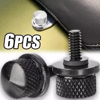 Винты заднего сиденья мотоцикла для универсальных аксессуаров для модификации Harley, винты для быстрой разборки заднего сиденья, крепежные винты с ЧПУ 1pcs серебряный