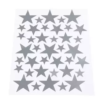 Vinyl Cartoon Kids Art Rooms Home Stickers Pentagon Wall Stars чёрный