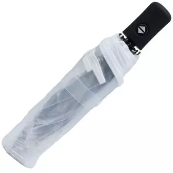 Vinyl Folding Automatic Umbrella, Cute, Stylish, Umbrella, One-touch Jump, Lightweight, Compact, Open/Close (White/Black)