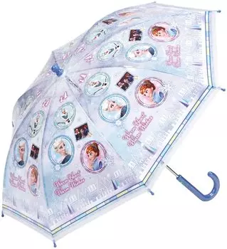 Vinyl Umbrella 45cm Frozen years old Approximately Elementary school student type that prevents fingers from getting caught 8 ribs Skater Disney Girl