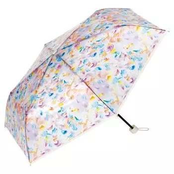 Vinyl Umbrella Flower Umbrella Plastic Mini Multi Folding Umbrella Outer Rib 50cm Ladies Fiberglass Floral Pattern Cute Stylish Women [planticaWpc.]