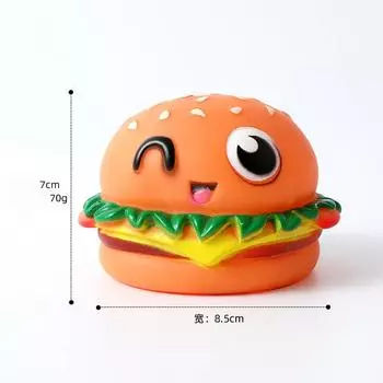 Vinyl vocal expression burger dog toy dog training pet toy