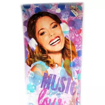 Violetta [L4151] - Полотенце пляжное Violetta фиолетовое (70x140 см).