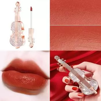 Violin Matte Lipstick Lip Glaze Увлажняющий Air Belt Gloss Водостойкий Стойкий Сексуальный Красный Макияж, 01 Томатно-красный