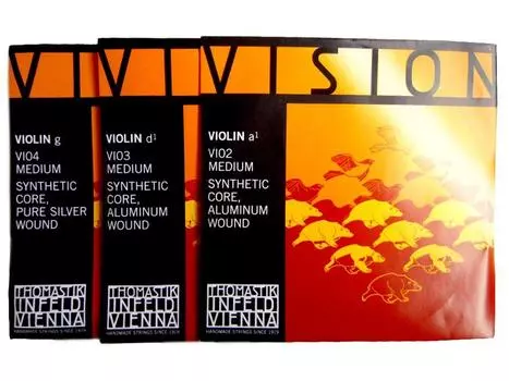 Violin strings Thomastik size string set Vision/Vision 4/4 A/D/G