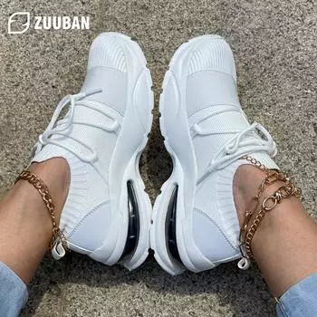 VIP Nursing Shoes for Women Wedge Sneakers Platform Shoes Vulcanized Plus Size 36 абрикосовый