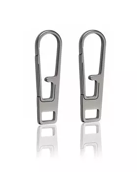 VIPERADE Большой титановый пуллер для молнии, набор для ремонта пуллера молнии для и спорта с титановым карабином-брелоком, мини-замена VAT1-L, сверхпрочный