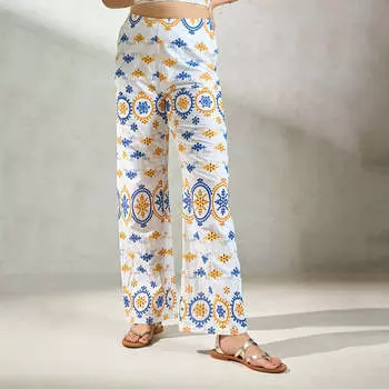 Virgio Women Full Length Straight Fit Trouser 30 белый