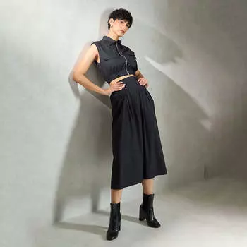 Virgio Женская юбка миди длины А-силуэта 26 чёрный