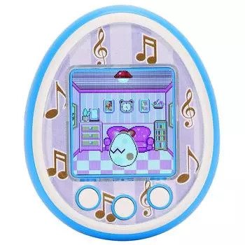 Виртуальная игрушка для питомца для детей, игровая консоль для питомцев, портативная для детей, игрушка для питомца с зарядкой через USB, день рождения светло-синий