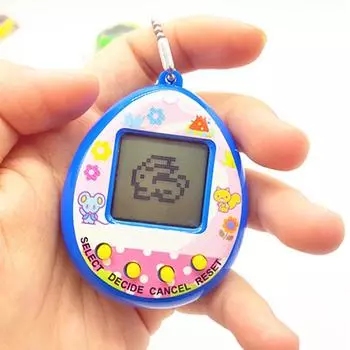 Виртуальные игрушки для домашних животных, ностальгические приставки, электронные цифровые домашние животные, 168 домашних животных, игровой автомат, карманные электронные игрушки для животных жёлтый