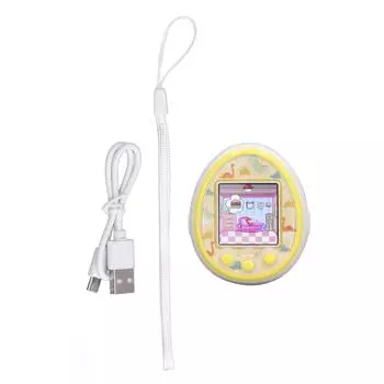 Виртуальный электронный цифровой питомец HD экран ролевая игра чат часы интерактивный игровой автомат для питомцев белый светло-синий