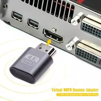 Виртуальный HDMI-совместимый фиктивный адаптер 1.4 DDC EDID Display Emulator для Min ?